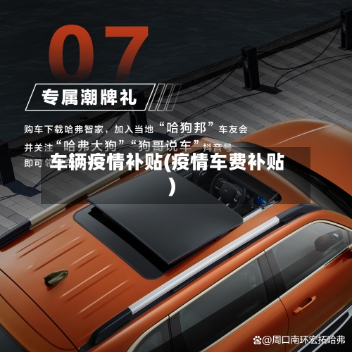 车辆疫情补贴(疫情车费补贴)