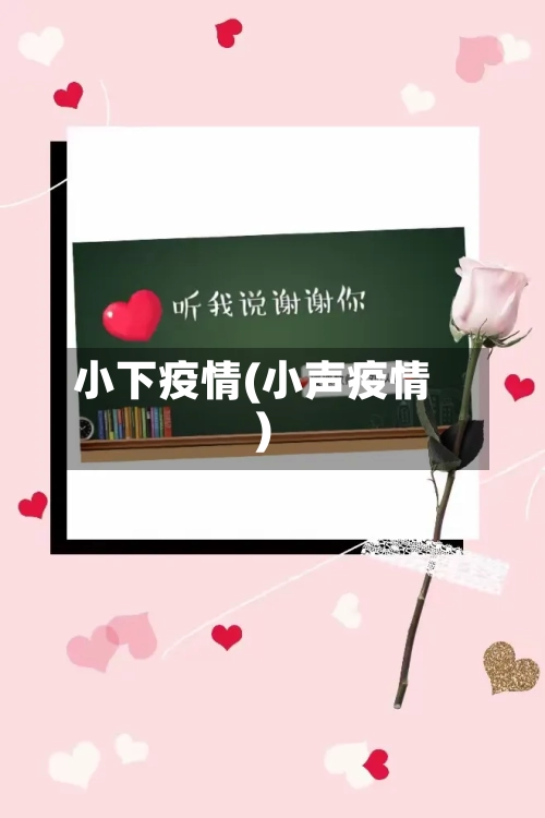 小下疫情(小声疫情)